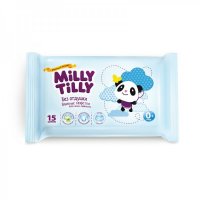 Milly Tilly Влажные салфетки "Нежные и мягкие", с ромашкой, 15 шт