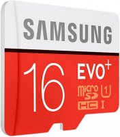 Micro SecureDigital 16Gb SDHC Samsung Evo Plus UHS-I U1 class10 (MB-MC16DARU) +  SD