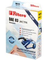Аксессуар для пылесосов Filtero DAE 03 (4) Экстра Anti-Allergen