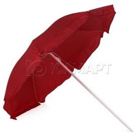 Зонт пляжный TAIGA 80630 T 1, диаметр 180 см, цвет темно-красный, фиксация наклона купола
