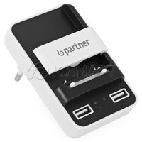    Partner, 2 USB- 1A,   Li-Ion  3,7V, 