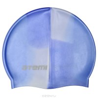 Шапочка для плавания "ATEMI", силиконовая, цвет: мультиколор. MC 208