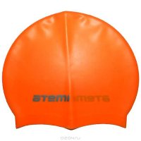 Шапочка для плавания "ATEMI", силиконовая, цвет: оранжевый. Т C 405