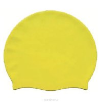 Шапочка для плавания "ATEMI", силиконовая, цвет: желтый. Т C 406