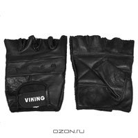 Перчатки тяжелоатлетические "Viking 3318", цвет: черный. Размер S