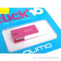 Флешка USB 16Gb QUMO Click USB2.0 бело-фиолетовый QM16GUD-CLK-Violet
