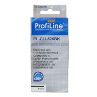  ProfiLine PL-CLI-526BK for Canon Pixma IP4850/MG5150/MG5250/MG6150/MG8150 Black