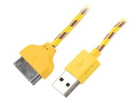   Konoos Apple 30-pin  iPhone/iPod/iPad 1m KC-A1USB2ny Yellow