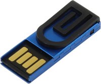   USB Flash Drive 8Gb - Iconik for Your Logo Blue MTPL-CLAMPB-8GB