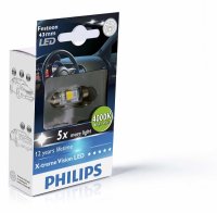   PHILIPS X-tremeVision LED C5W, Festoon 43 ,    4000K 12V 1W, 1 