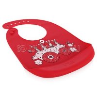   BIB Pocket Happy Bab, Red (16006)