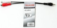  RCA (M) - 2xRCA (F) 0.2m Telecom TAV4954-0.2M