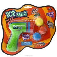 Шарикомет "Pop Ballz", с шариками, цвет: зеленый