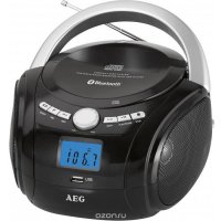 AEG SR 4348 BT, Black CD-MP3-USB 