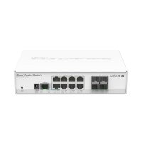 Mikrotik CRS112-8G-4S-IN, 8x10/100/1000 Mbit/s Gigabit Ethernet with Auto-MDI/X, 4xSFP