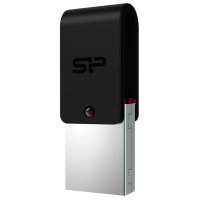 16Gb Silicon Power Mobile X31 (SP016GBUF3X31V1K), USB3.0 + Micro USB (OTG), металлический корпус, се