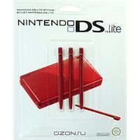 Стилус для Nintendo DS Lite красного цвета (комплект из 3 шт.)