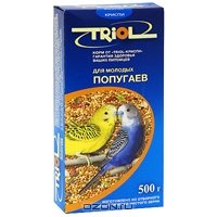 Корм для мелких и средних попугаев "Triol", с фруктами, 500 г