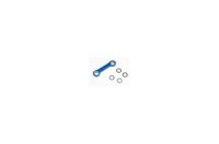 Drag link, machined 6061-T6 aluminum (blue-anodized)/ 5x8x2.5 ball bearing (2) - TRA5542X