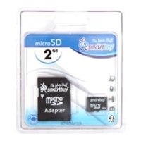 SmartBuy microSD 2GB + SD adapter