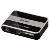Кардридер All in 1 USB 2.0 (Hama H-49016) (черный, серебристый)