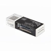Картридер All in 1 USB 2.0 (Mini 638 R0001305) (черный)