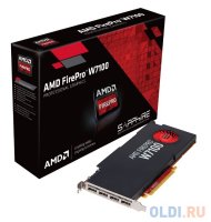   8Gb (PCI-E) Sapphire FirePro W7100 (GDDR5, 256 bit, 4*DP, Retail)