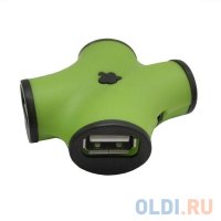 Концентратор USB 2.0 CBR CH-100 Green (4 порта)