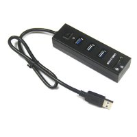 USB 3.0/USB 2.0 ORIENT JK-320, HUB 3 Ports + SD/microSD CardReader, ., 