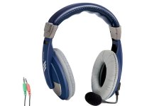 Наушники + микрофон Defender Gryphon HN-750 BLUE Регулят. громк., 2 м кабель