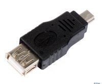 Переходник USB 2.0 AF/miniB 5P (miniUSB) VCOM CA411