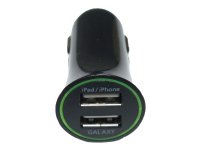 Зарядное устройство USB от автомобильного прикуривателя ORIENT USB-2220AN 12-24V -) 5V, 2100mA, 2 вы
