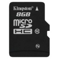 - microSDHC 8  Kingston , Class 10 ( SDC10/ 8GBSP )
