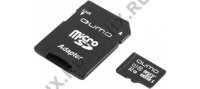   Qumo (QM32GMICSDHC10U1) microSDHC 32Gb UHS-I U1 + microSD--)SD Adapter