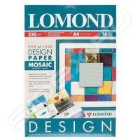 Дизайнерская бумага A4 (10 листов) (Lomond 930041) (мозаика)