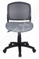 Кресло Бюрократ (CH-296/DG/15-48) (спинка сетка, серый)