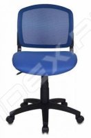 Кресло Бюрократ (CH-296/BL/15-10) (спинка сетка, синий)