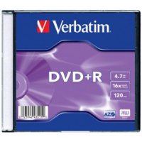  DVD+R Verbatim 4,7Gb 16x Slim Case (1 ) (43515)