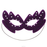 Шампания Маска карнавальная, цвет: фиолетовый