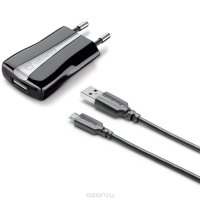 Cellular Line USB Charger Compact Kit (20321), Black  