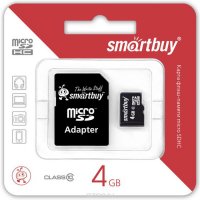 SmartBuy microSDHC  lass 10 4GB   (  SD)