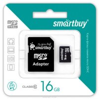 SmartBuy microSDHC  lass 10 16GB   (  SD)