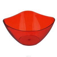 Салатник Berossi "Ice", цвет: красный, 500 мл