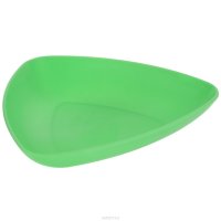 Тарелка "Ucsan", треугольная, цвет: зеленый, 20,5 см х 20,5 см х 3,5