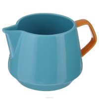 Кувшин для молока Sagaform "POP", цвет: голубой, оранжевый, 600 мл
