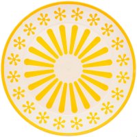 Тарелка Альтернатива "Валенсия", цвет: желтый, диаметр 16 см