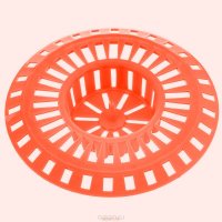 Фильтр для раковины "Альтернатива", цвет: красно-оранжевый, диаметр 8 см