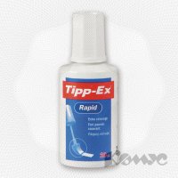 Корректирующая жидкость (штрих) BIC Tipp-Ex (20 мл, быстросохнущая)