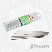 Запасные лезвия для канцелярских ножей Комус (18 мм, 10 шт/уп)