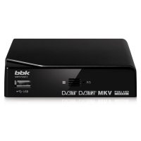 Цифровой телевизионный DVB-T2 ресивер BBK SMP015HDT2 черный